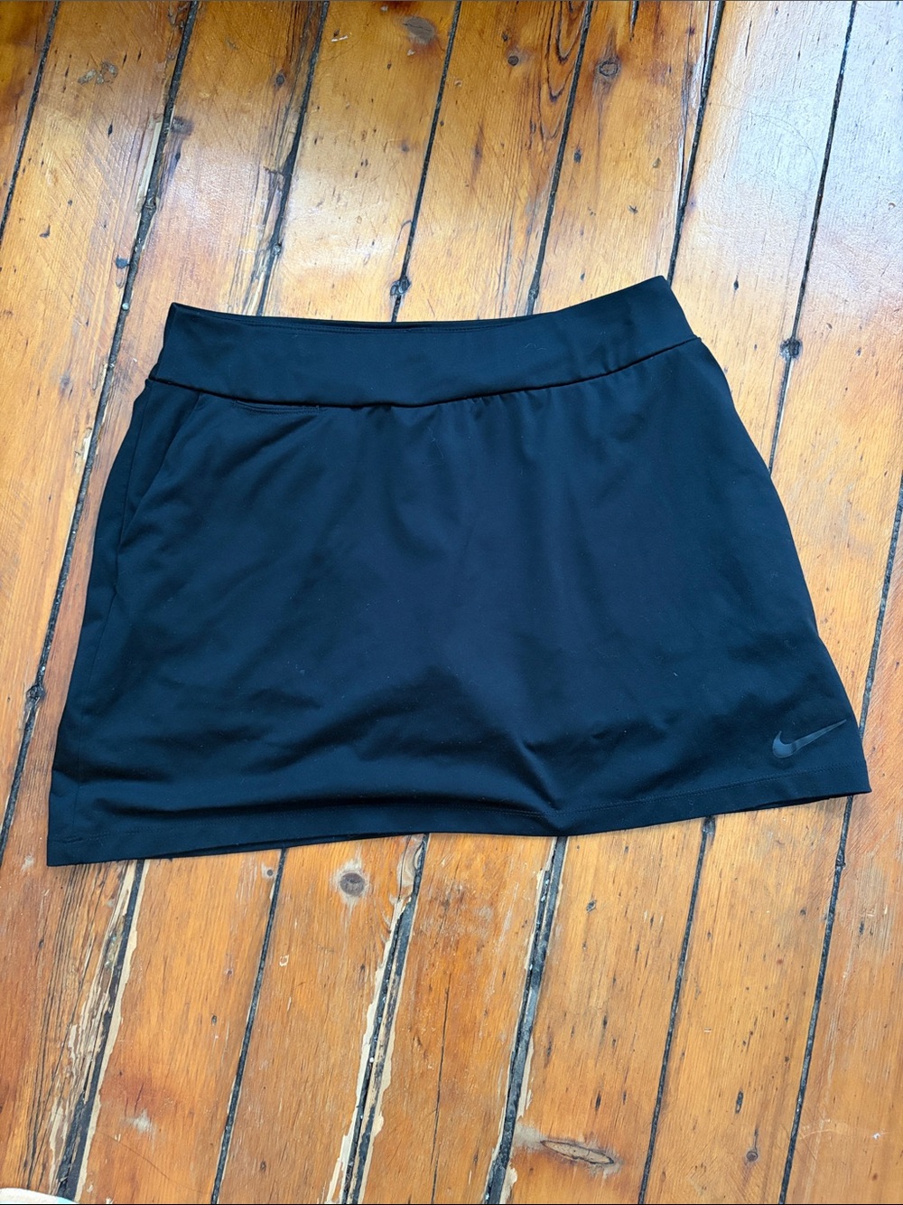 Nike Black Dri-Fit Performance Skort with Subtle Swoosh